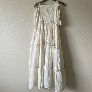 Cream and gold sundress